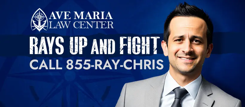 Ave Maria Law Center — Collier County personal injury lawyer Raymond Christopher. Rays Up and Fight. Call 855-RAY-CHRIS.