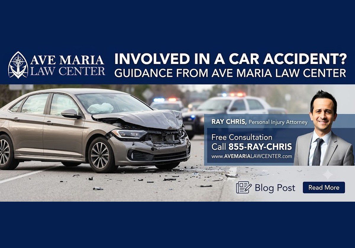 What to do after a car accident in Florida — guidance from Ave Maria Law Center